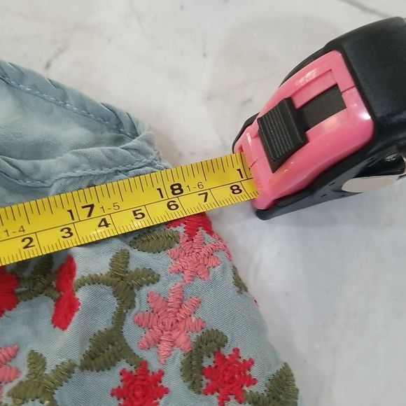 BOHO chic vintage look EMBROIDERED sleeveless top, size Medium - Picture 9 of 16